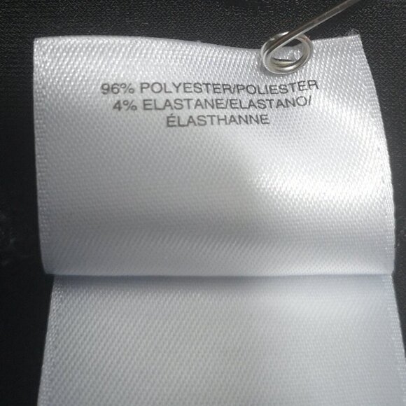 Anne Klein Ladies Size Medium Black with Grey Accents Long Sleeve Top - Picture 7 of 12